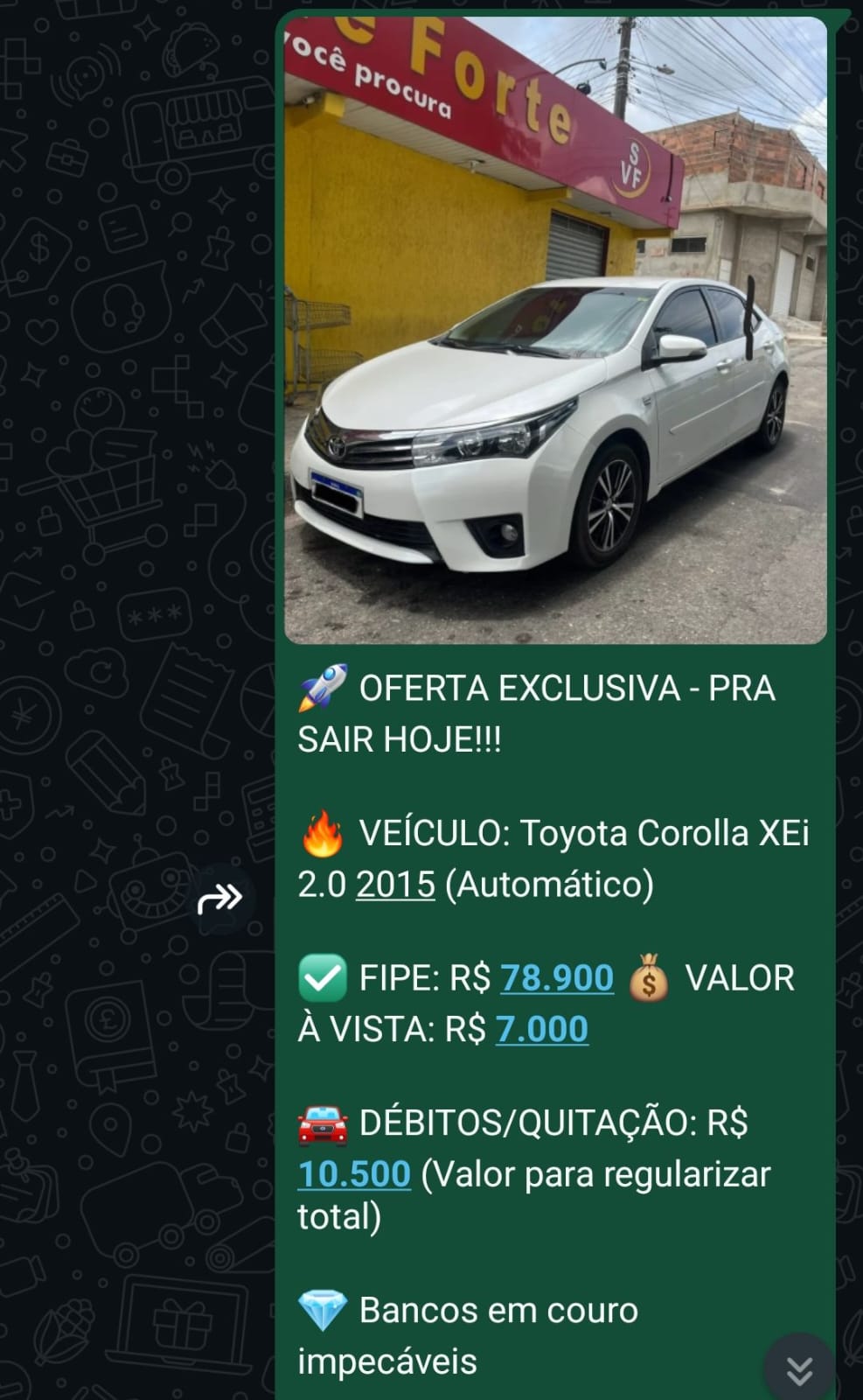 Toyota Corolla XEi 2.0 2015