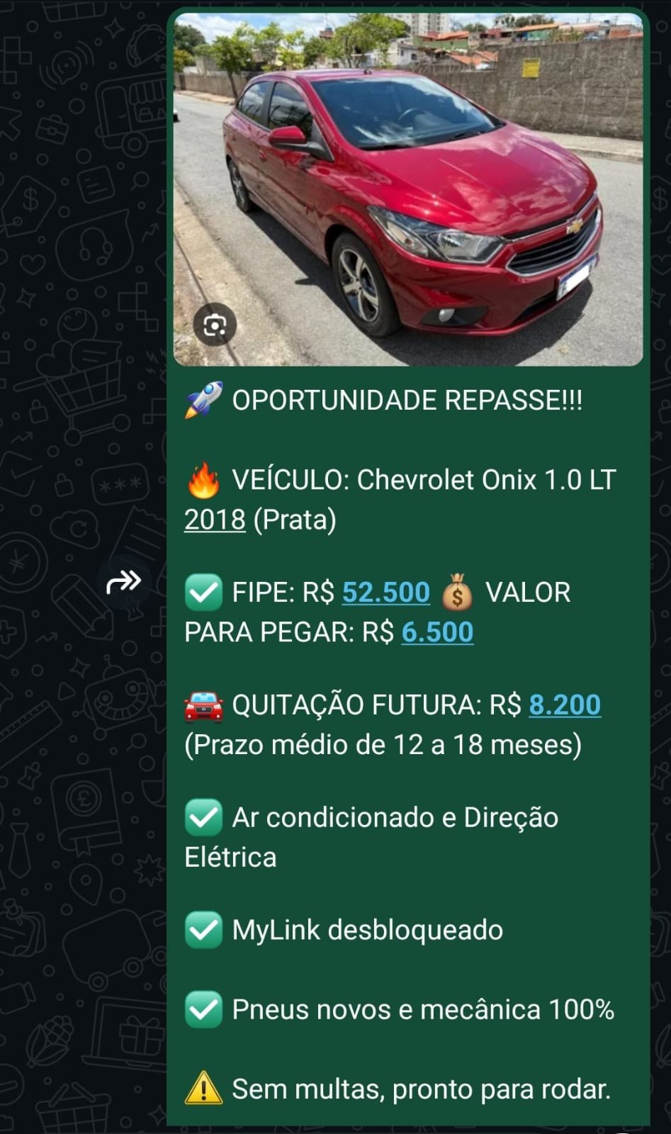 Chevrolet Onix 1.0 LT 2018